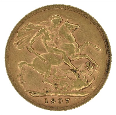 Lot 152 - King Edward VII, Sovereign, 1907, London Mint.