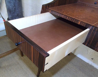 Lot 247 - Ladies writing desk designed and made by Silverlining Cheshire.