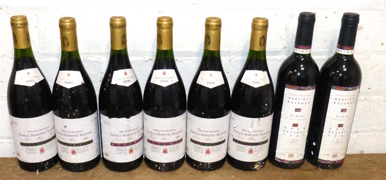 Lot 6 - 8 Bottles Very Fine Rioja from Bodega Martinez Bujanda