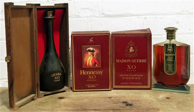 Lot 55 - 4 Bottles Mixed Lot Collection of very Fine XO Cognac