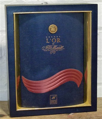 Lot 58 - 1 Decanter Bottle (70cl.) Cognac Martell “L’Or de JF Martell” 24 Carat Gold