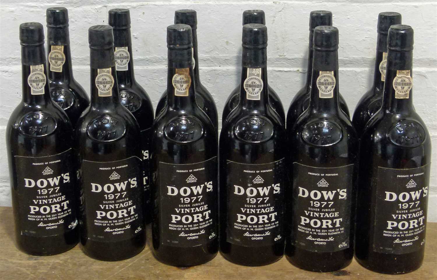 Lot 37 - 12 Bottles Dow’s Vintage Port 1977