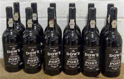 Lot 37 - 12 Bottles Dow’s Vintage Port 1977