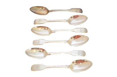 Lot 19 - Six Victorian silver dessert spoons