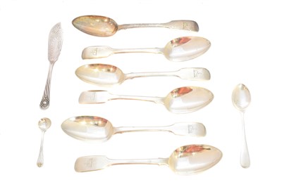 Lot 19 - Six Victorian silver dessert spoons