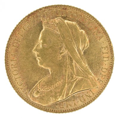 Lot 54 - Queen Victoria, Sovereign, 1900, VF.