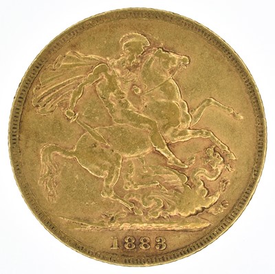 Lot 57 - Queen Victoria, Sovereign, 1883, Sydney Mint, F.