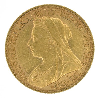Lot 58 - Queen Victoria, Sovereign, 1894, Sydney Mint, VF.