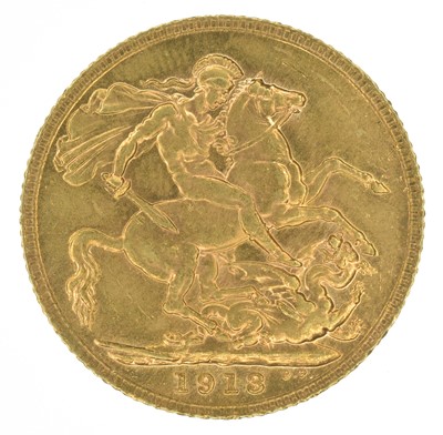 Lot 63 - King George V, Sovereign, 1913, EF.