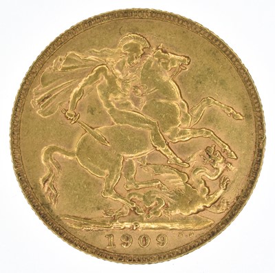 Lot 96 - King Edward VII, Sovereigns, 1902, 1909 (2), Perth Mint, VF (3).