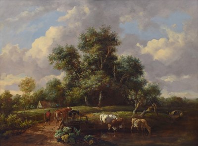 Lot 209 - Henry Milbourne, Landscape, oil on panel.