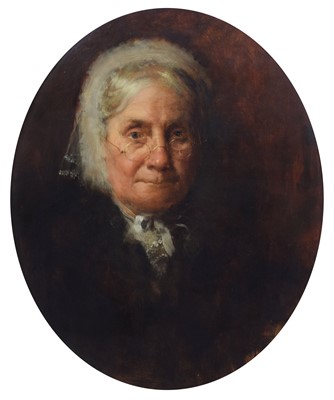 Lot 216 - C. Brugher, Portrait of an elderly lady, oil.