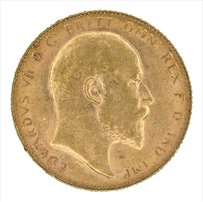 Lot 125 - King Edward VII, Sovereign, 1910, London Mint.