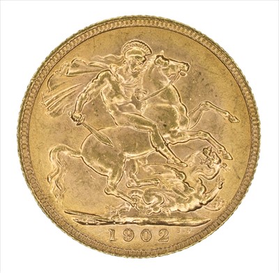 Lot 103 - King Edward VII, Sovereign, 1902, London Mint.