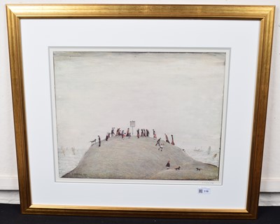 Lot 119 - After L.S. Lowry, "The Notice Board", signed print.