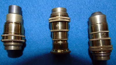 Lot 89 - Monocular brass microscope by Powell & Lealand, Euston Road, London