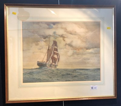 Lot 234 - James S. Mann, "The Old Timer", watercolour.