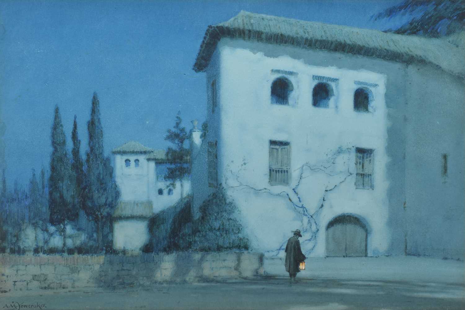 Lot 235 - A.M. Foweraker, "The Generalife, Granada", watercolour.