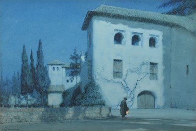 Lot 235 - A.M. Foweraker, "The Generalife, Granada", watercolour.