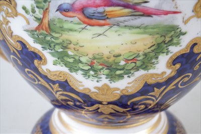 Lot 139 - Coalport twin handled vase and cover