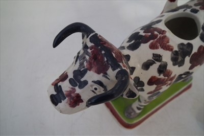 Lot 125 - Creamware cow creamer