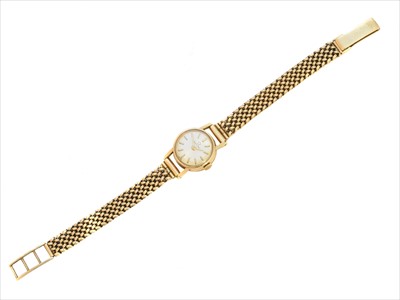 Lot 350 - A 1960s ladies 9ct gold Eterna-Matic wristwatch