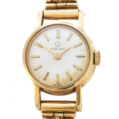 Lot 350 - A 1960s ladies 9ct gold Eterna-Matic wristwatch