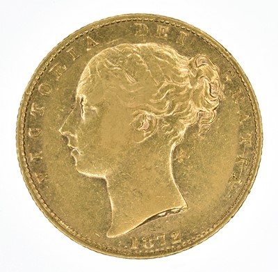 Lot 50 - Queen Victoria, Sovereign, 1872.
