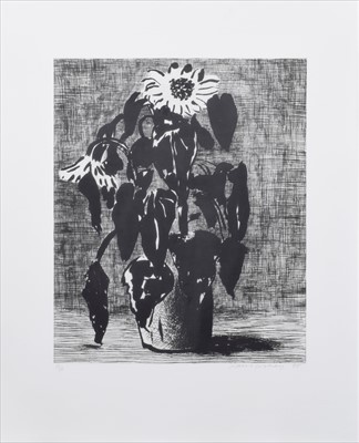 Lot 238 - David Hockney, "Sunflowers II", signed etching and aquatint.