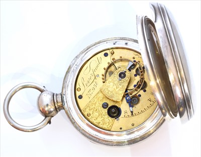 Lot 387 - A Victorian silver open face pocket watch