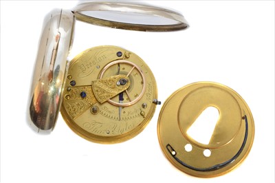 Lot 391 - A Victorian silver open face pocket watch