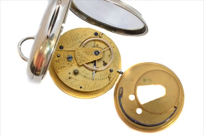 Lot 395 - A Victorian silver open face pocket watch