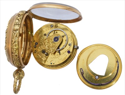 Lot 398 - A Victorian 18ct gold open face pocket watch by Litherland Davies & Co.