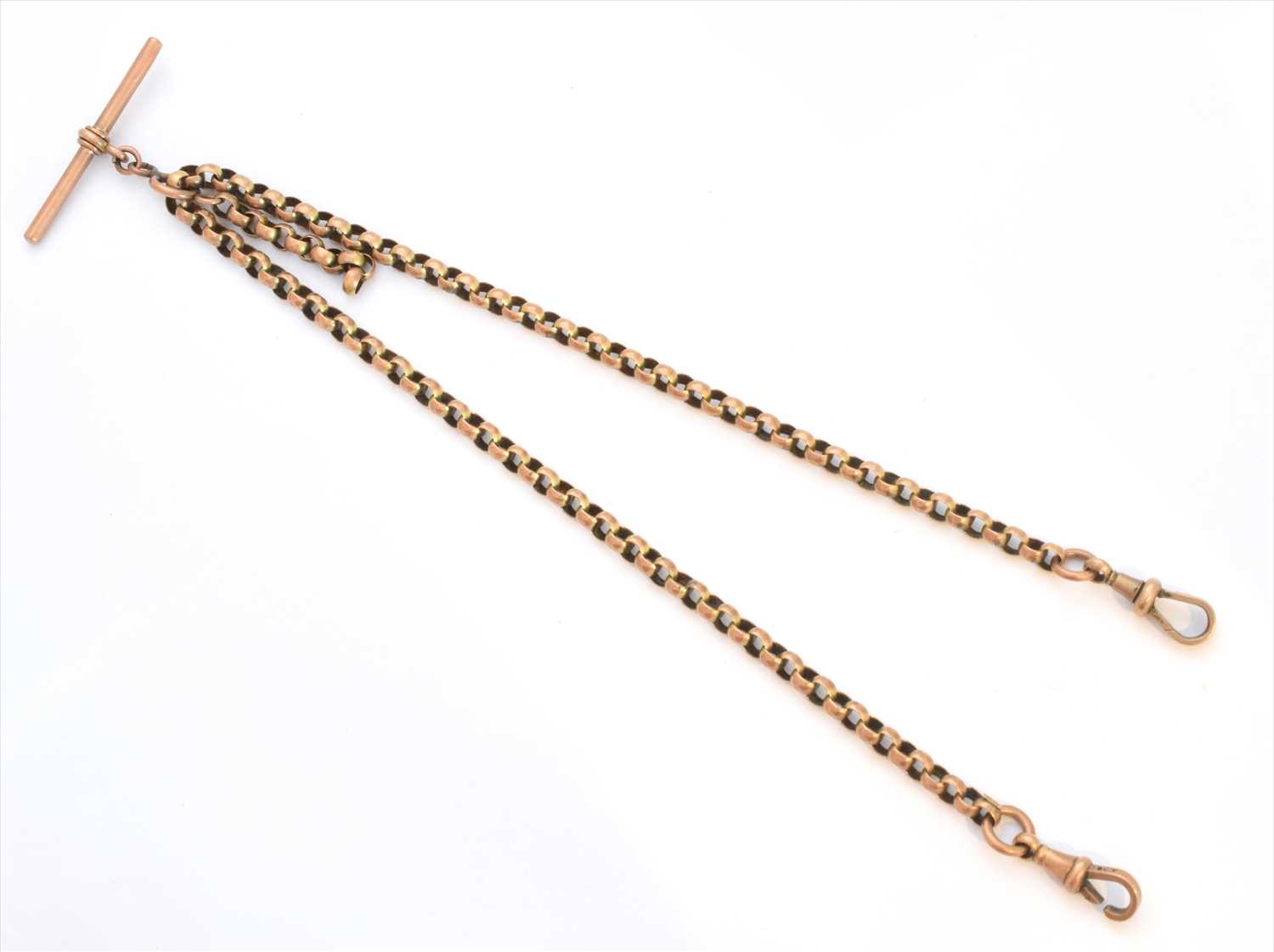 Lot 125 - An early 20th century 9ct gold Albert chain
