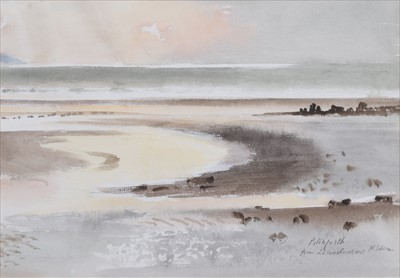 Lot 183 - R.V. Pitchforth, "From Llandudno Beach, N.Shore", watercolour.