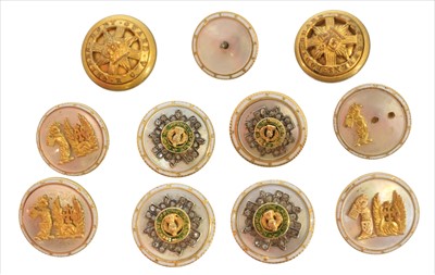 Lot 343 - A selection of regimental buttons
