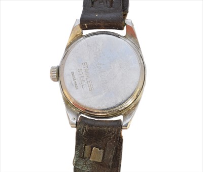 Lot 355 - A stainless steel Leonidas military wristwatch