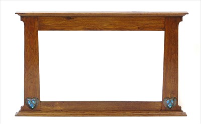 Lot 217 - Liberty style oak framed mirror