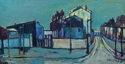 Lot 41 - Richard Weisbrod, "Paris Quiet Street", oil.