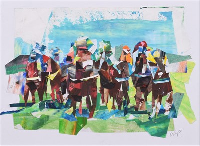 Lot 99 - Olivia Pilling, "The Horse Race", collage.