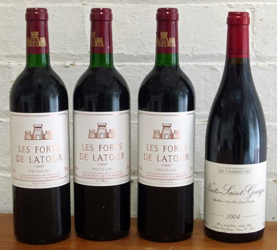 Lot 10 - 4 Bottles  Mixed Lot Classic Claret and Fine Burgundy comprising
