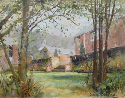 Lot 96 - George Thompson, "Burton Manor", oil.