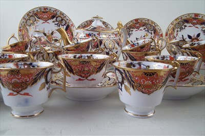 Lot 127 - 41 pieces of Spode Imari style tea ware