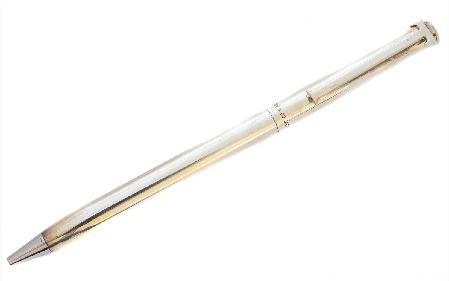 Lot 251 - A Tiffany & Co. silver ballpoint pen