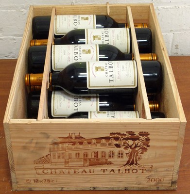 Lot 11 - 10 Bottles Chateau Talbot Grand Cru Classe St Julien 2000