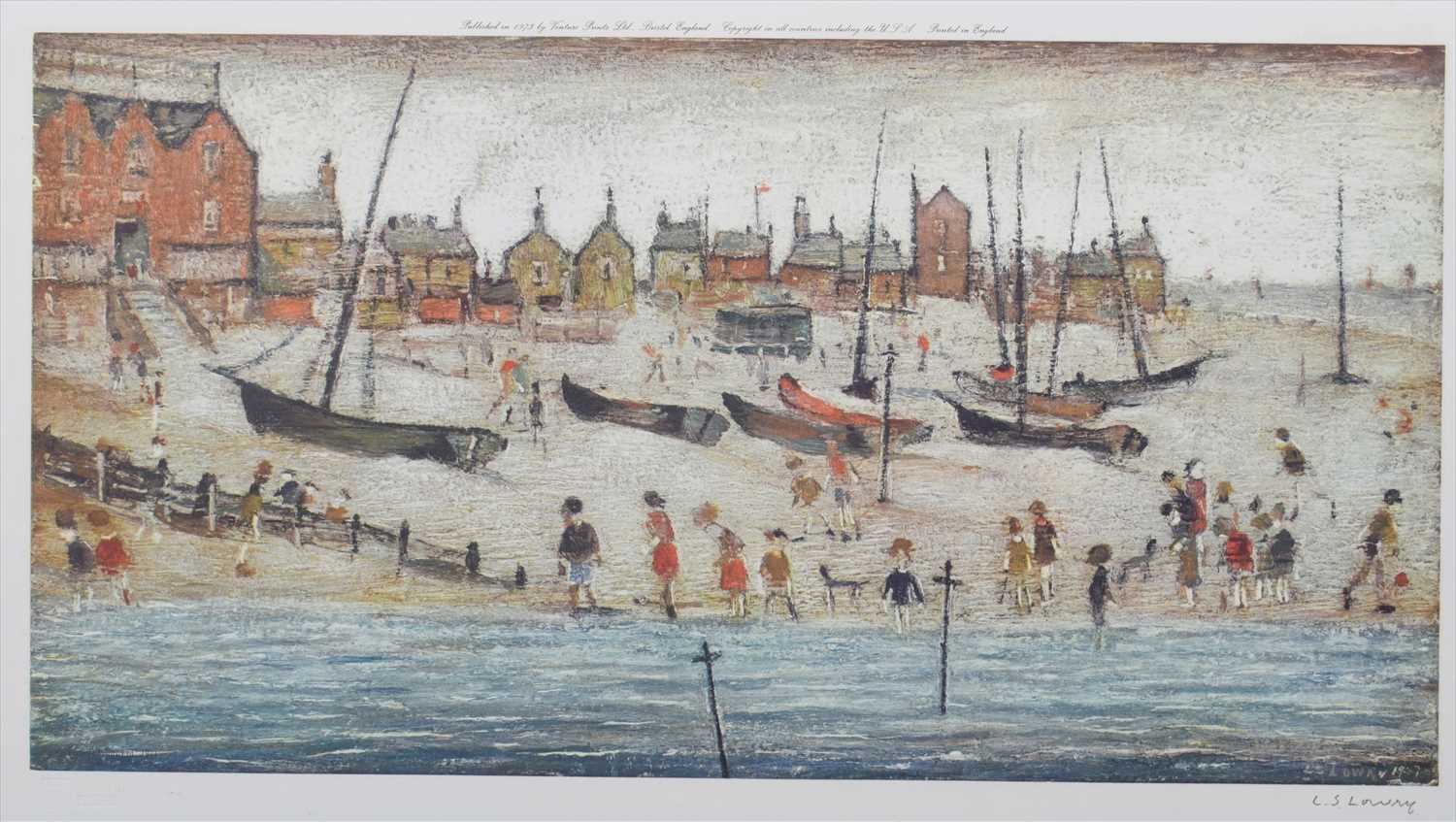 Lot 136 - After L.S. Lowry, Deal & Accompanying sketch, signed prints (2).