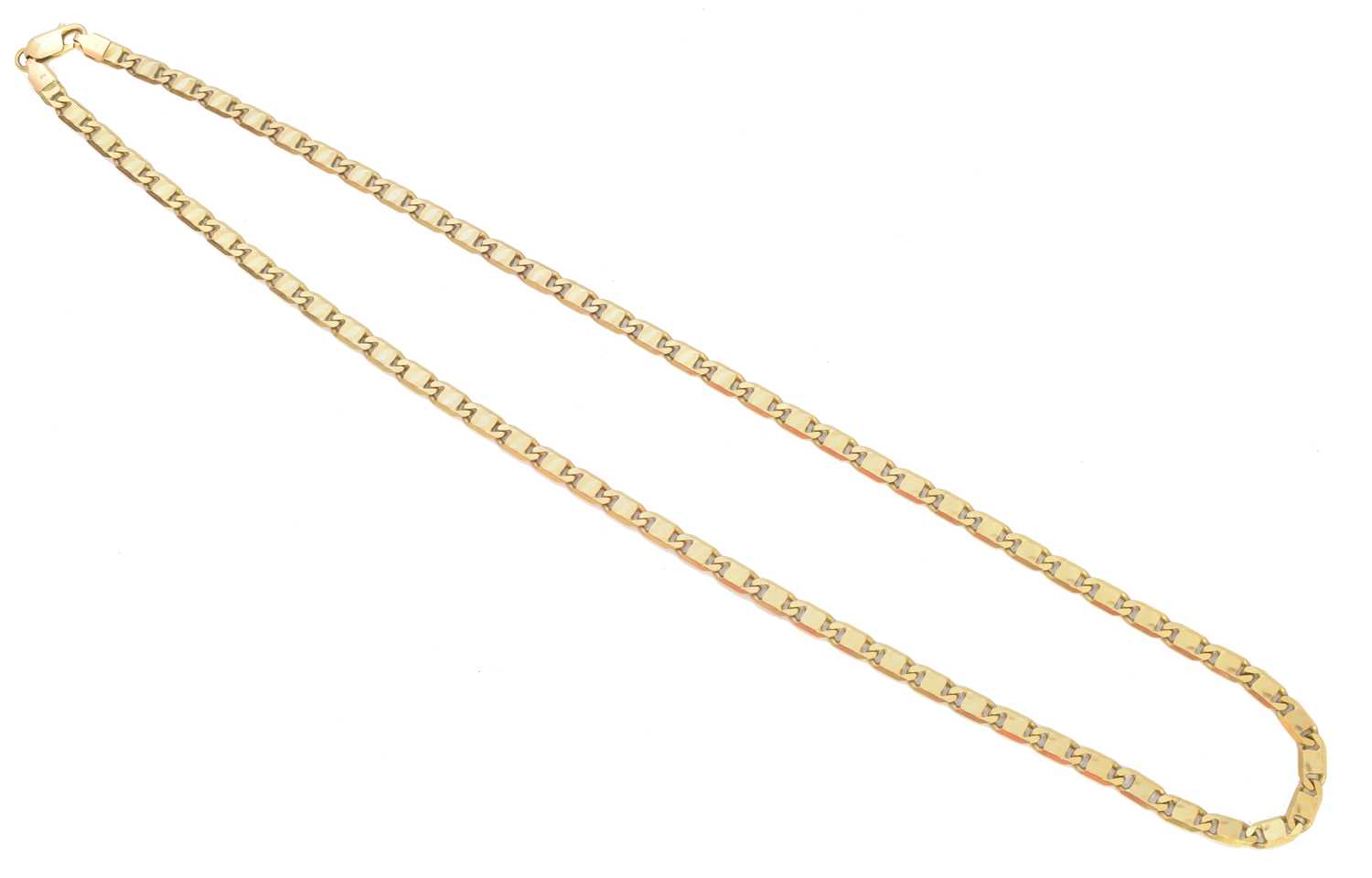 Lot 167 - A 9ct gold chain necklace