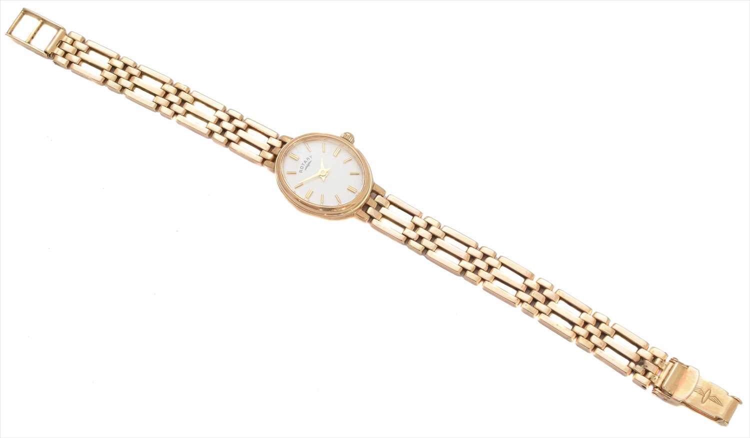 Lot 374 - A 9ct gold ladies Rotary quartz wristwatch