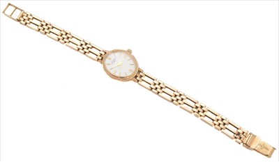Lot 374 - A 9ct gold ladies Rotary quartz wristwatch