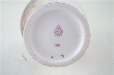 Lot 161 - Royal Worcester vase signed H. Davis